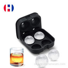 4 Kugel Silicon Ice Ball Maker Form